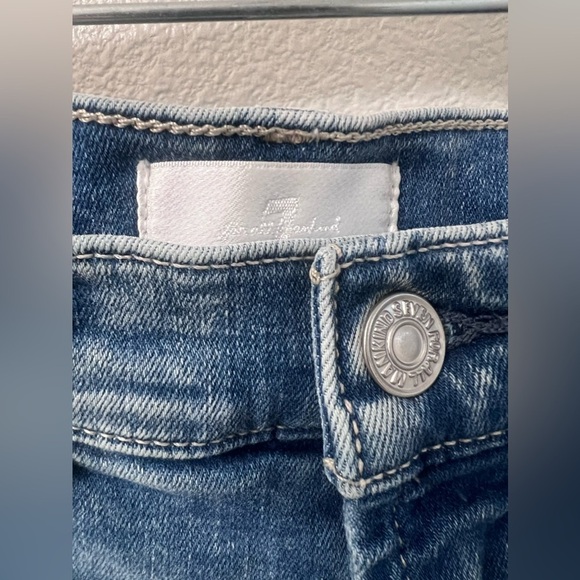 Cropped Alexa 7 For All Mankind Jeans Size 24 - Picture 2 of 12